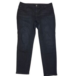 Lucky Brand Emma Legging Jeans Womens 18W Dark Wash Indigo Stretch Denim 18 W